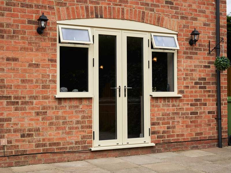 Cream uPVC French Doors Lincolnshire