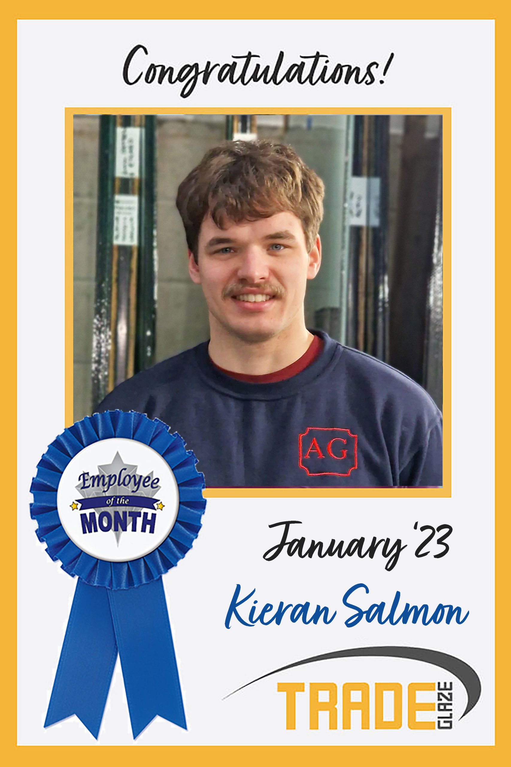 Meet our January Employee of the Month: Kieran Salmon