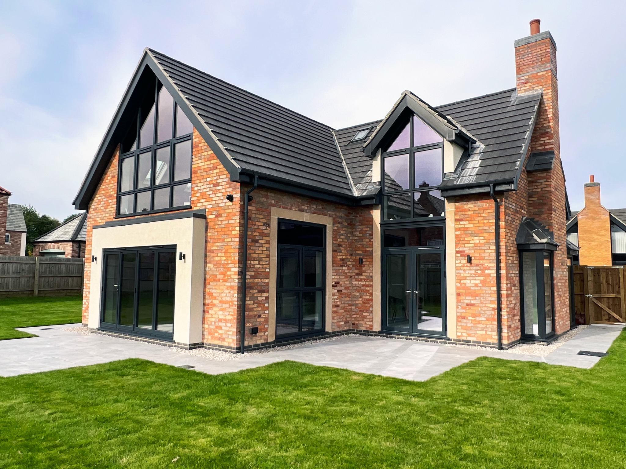 Aluminium windows, doors and bifold doors on a luxury newbuild
