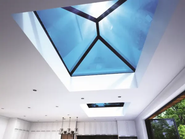 Korniche conservatory roof on a sunny day.