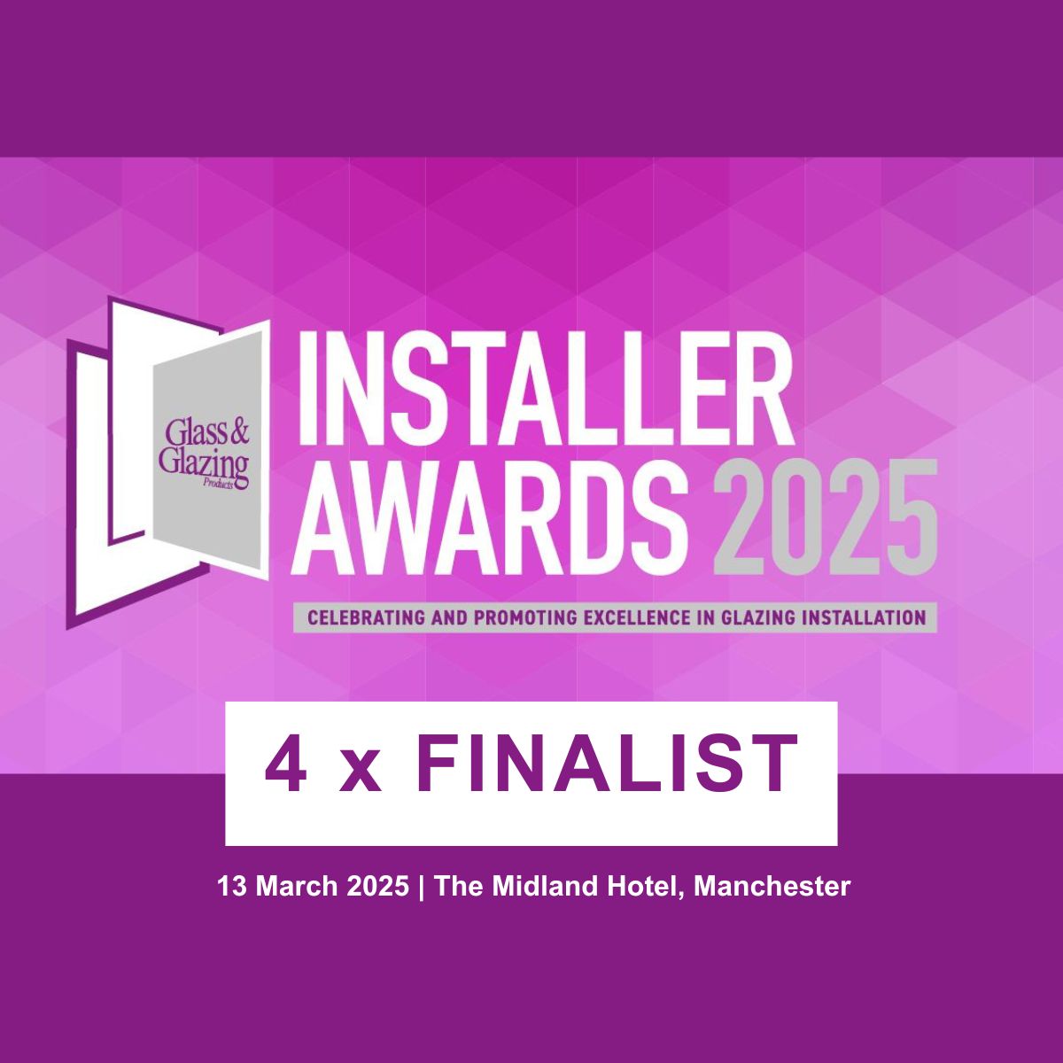 Tradeglaze Four-Time Finalist in National Glass and Glazing Awards