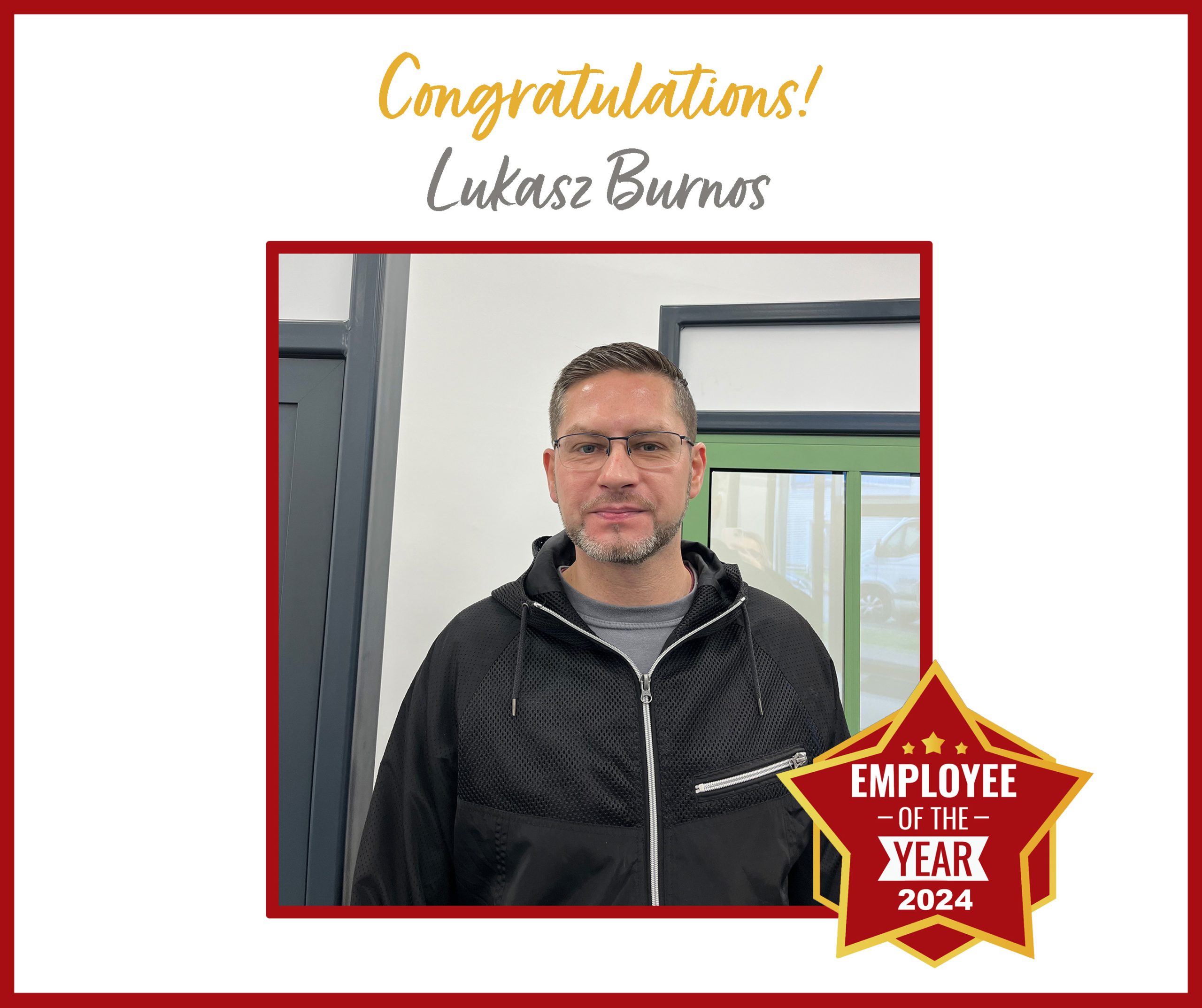 Meet our 2024 Employee of the Year: Lukasz Burnos