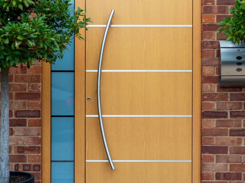 wood-effect aluminium entrance doors 2-200 in Nottinghamshire
