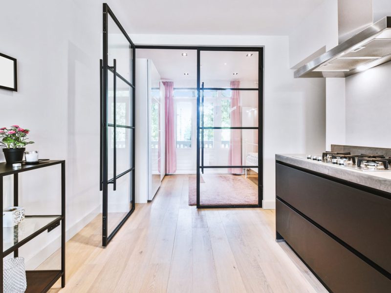 Internal aluminium doors