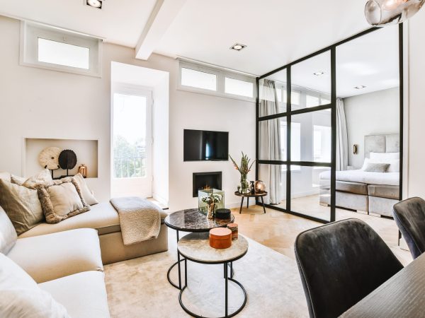 Internal aluminium door and designer room divider available in Lincolnshire