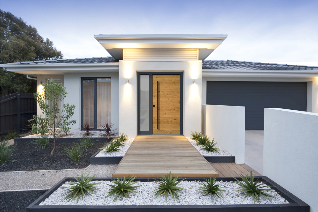 Timber entrance doors